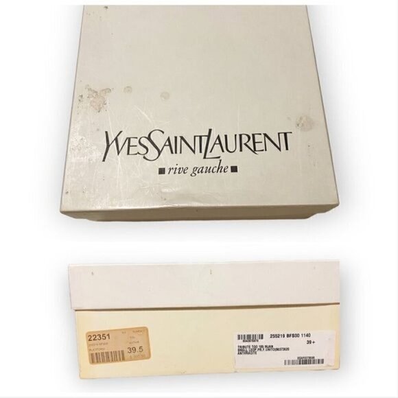 YSL Yves Saint Laurent Tribute Too 105 Mary Jane Peep Toe Pumps, Pony Leopard - Picture 3 of 16